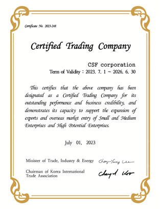 CERTIFIED TRADING COMPANY